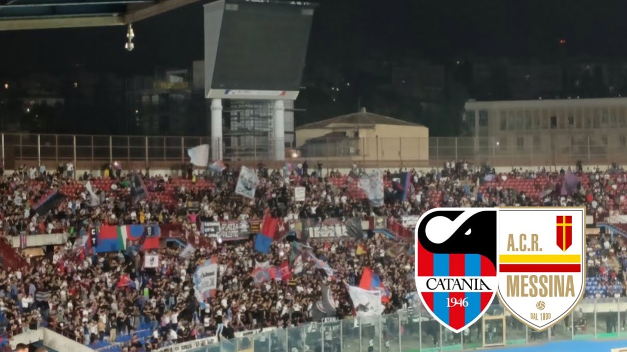 Ultras catanesi in derby contro Messina | Catania - Messina [14/04/2024] , Serie C