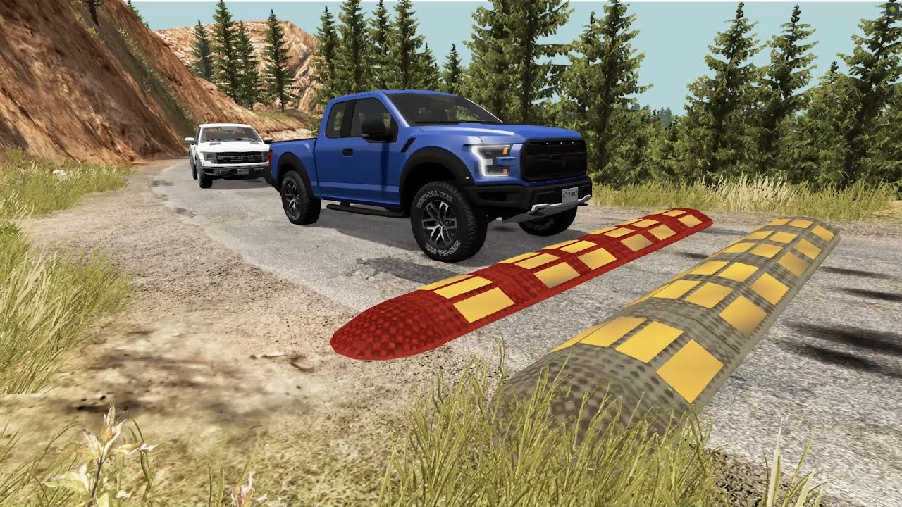 Cars vs Massive Speed Bumps #125 - BeamNG.drive | BeamNG-Cars TV