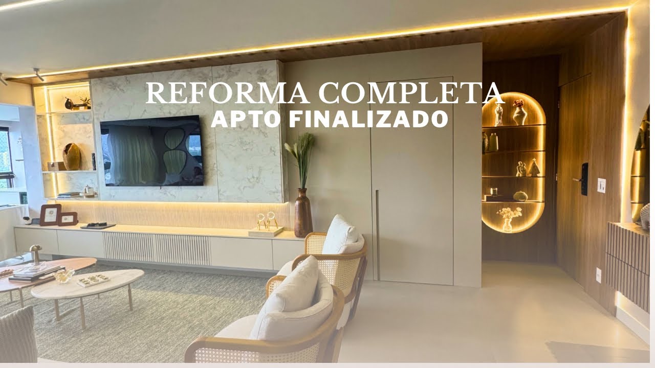 TOUR APARTAMENTO FINALIZADO - REFORMA COMPLETA 