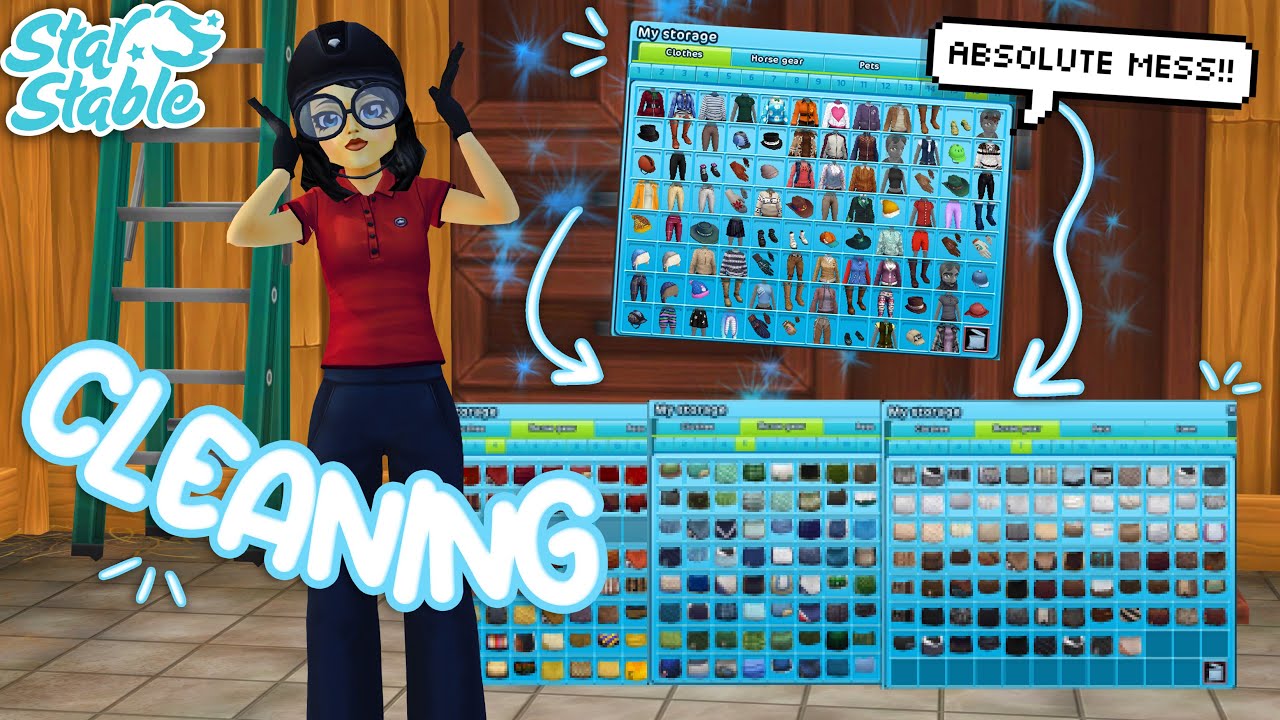 Organizing My HECTIC Wardrobe 🧹 Star Stable