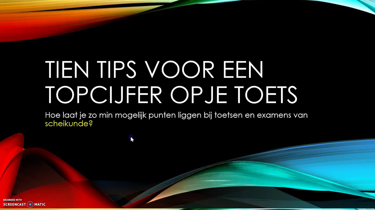 Tien tips voor scheikundetoetsen en examens