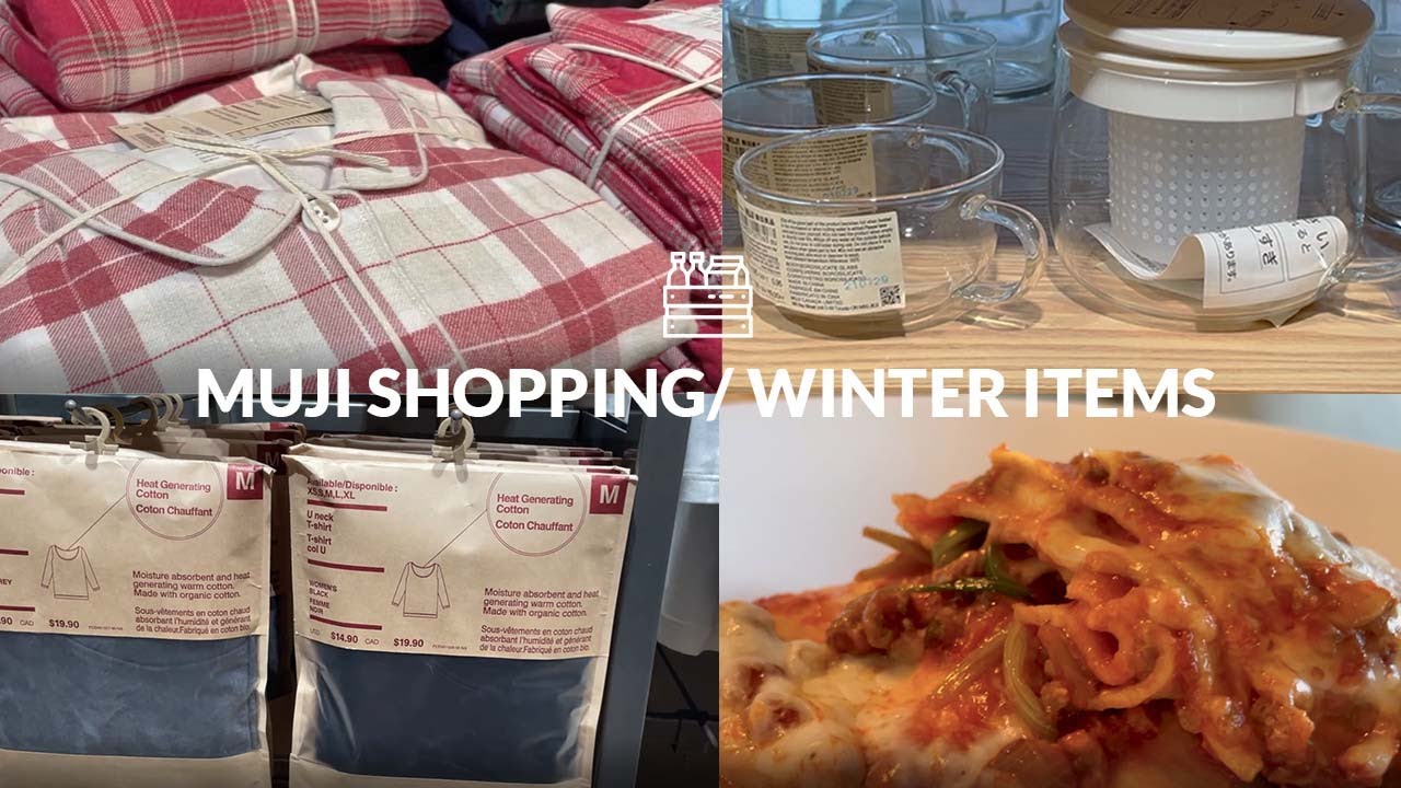 MUJI shopping for winter items | 无印良品冬天好物 | Living Alone in Toronto