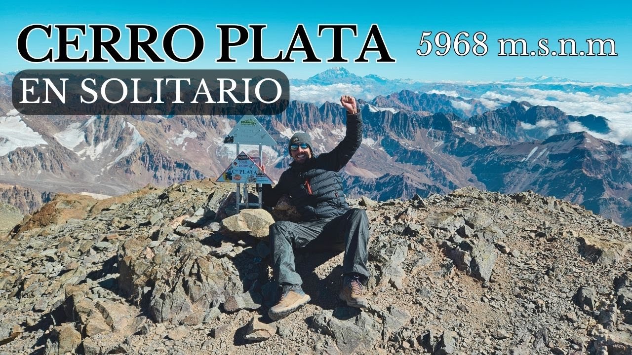 Cerro Plata en solitario - 5968 metros