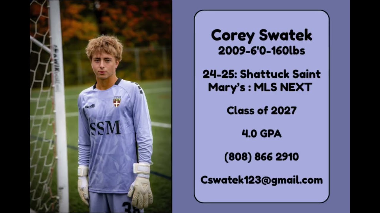 25 Fall Season (Shot Stopping/Off ball Intelligence) Highlights | Shattuck Saint Mary’s MLS Next U17