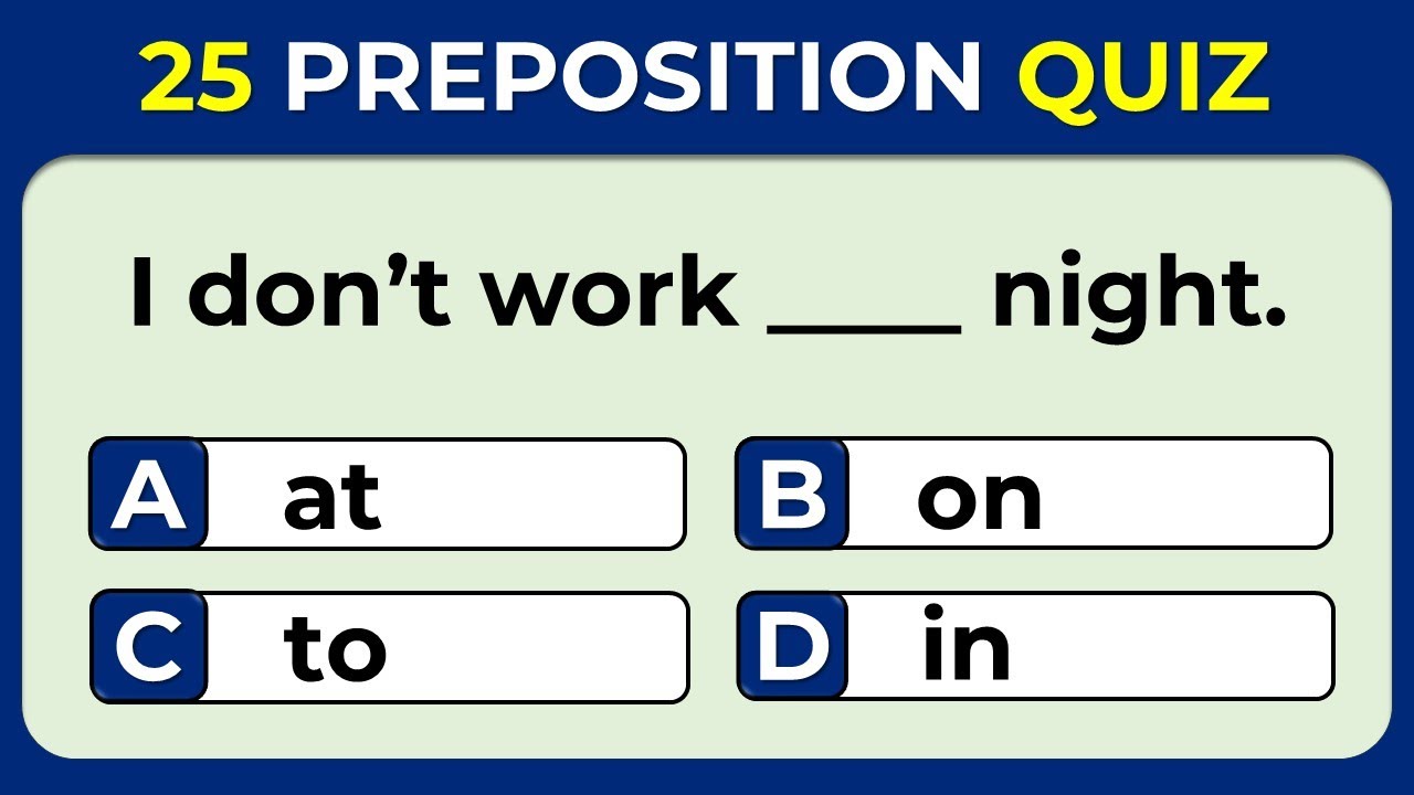 Preposition Quiz: Can You Pass This Test? | #challenge 23