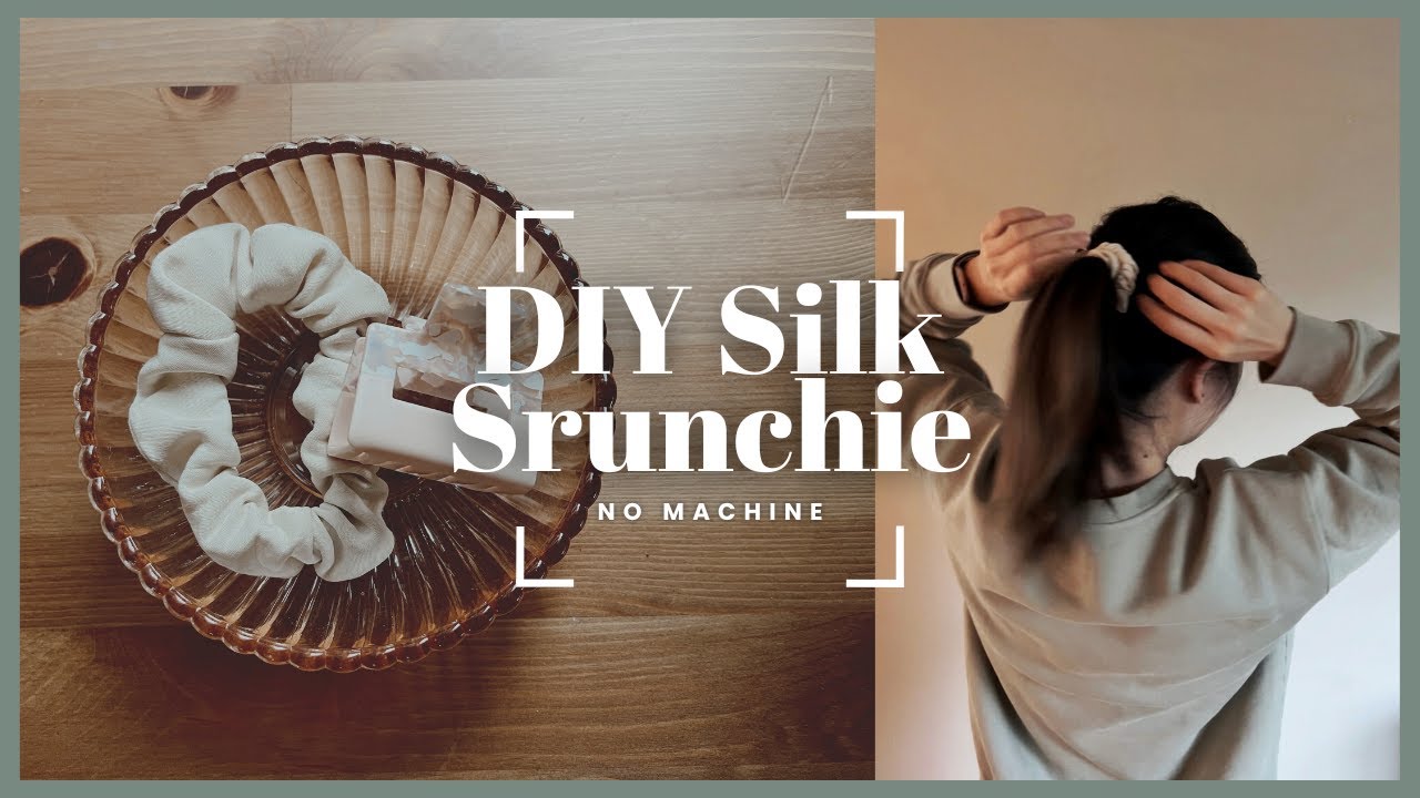 Easy DIY Silk Scrunchie // No Machine Thrift Flip