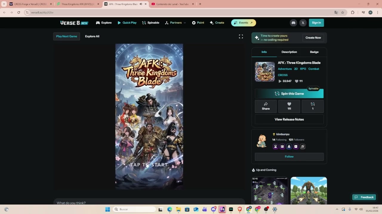 CROSS Forge x Verse8 Stream Forge x Verse8: Create, Play, Trade on CROSs
