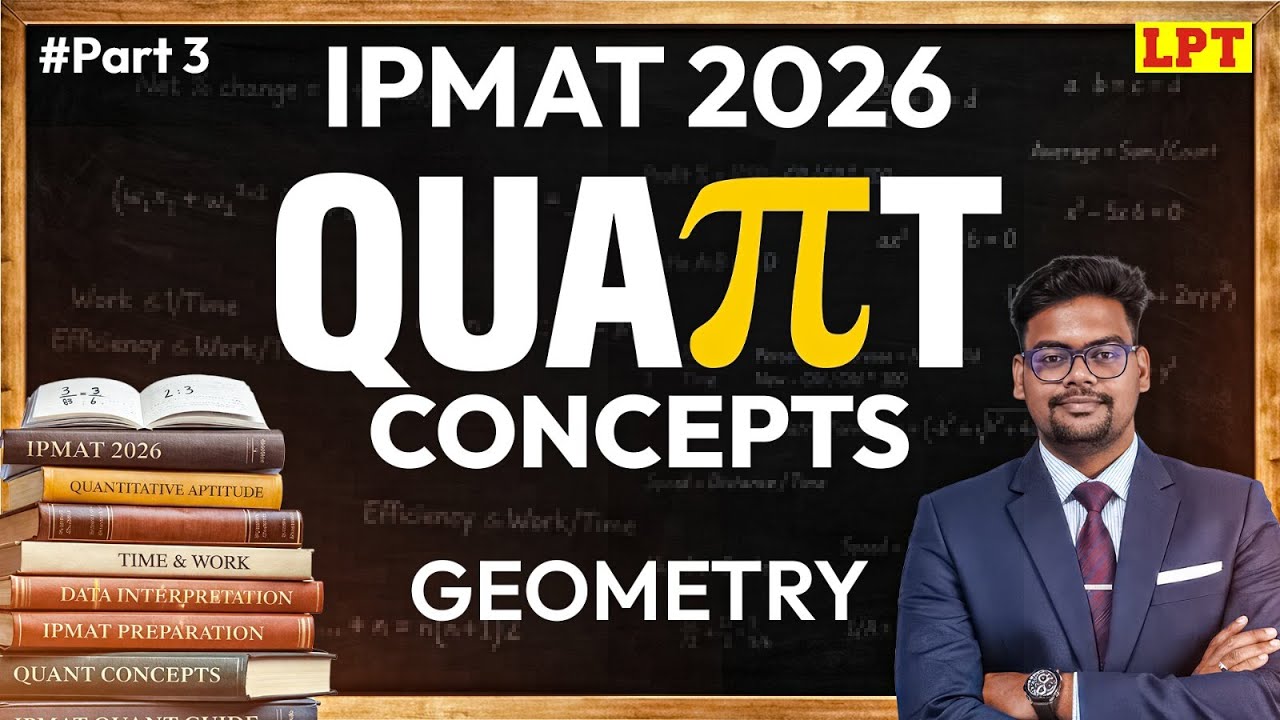 IPMAT 2026 Geometry 📐 Concepts, Formulas & Visual Tricks | Triangles to Coordinate Geometry
