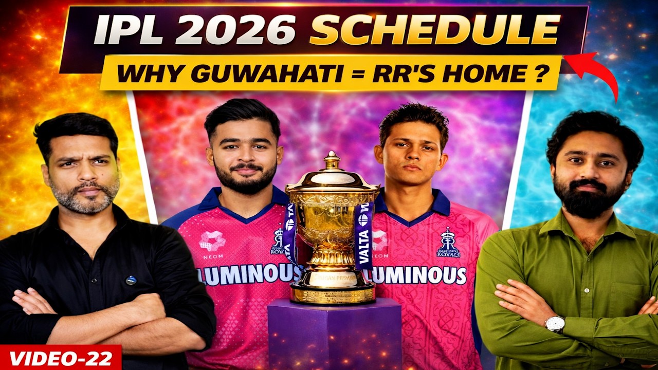 IPL 2026 Full Schedule | Match List + Guwahati as RR Home Explained | The Cric-Crow Show