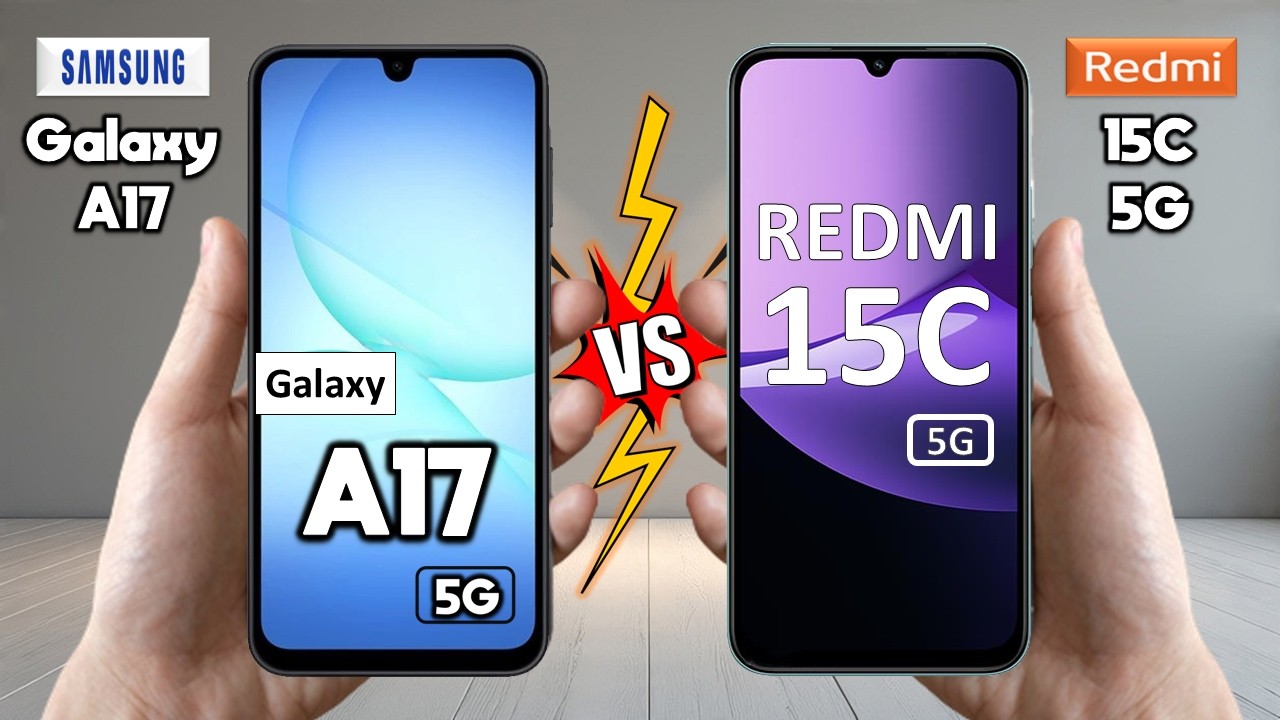 Samsung Galaxy A17 5G Vs Redmi 15C 5G - Full Comparison 🔥 Techvs