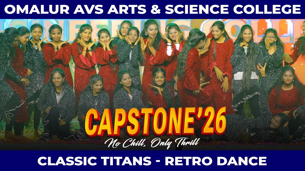 Classic Titans - Retro Dance  @AVSArtsScienceCollegeOmalur   #capstone'26 #celebration #collegeday