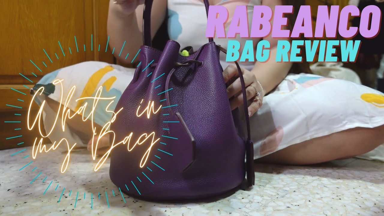 BAG REVIEW + What's in my Bag | RABEANCO Space Small Shoulder Leather Bucket Bag
