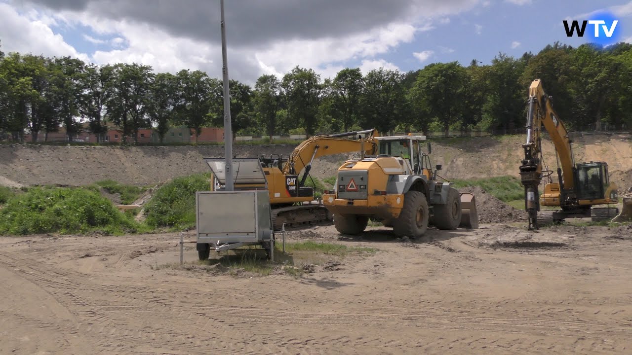 Telewizja Wałbrzych - Postępy na budowie stadionu