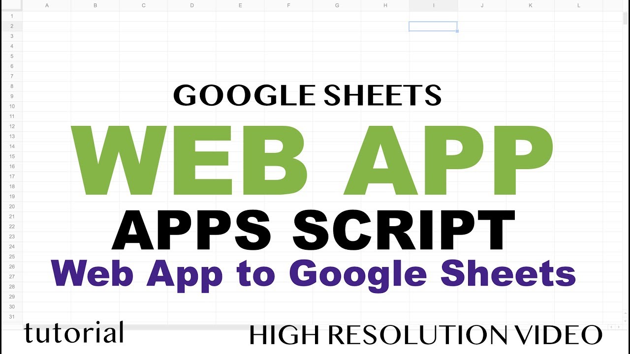 Пример веб-приложения Google Таблиц — Учебное пособие по веб-приложению Google Apps Script — Часть 1
