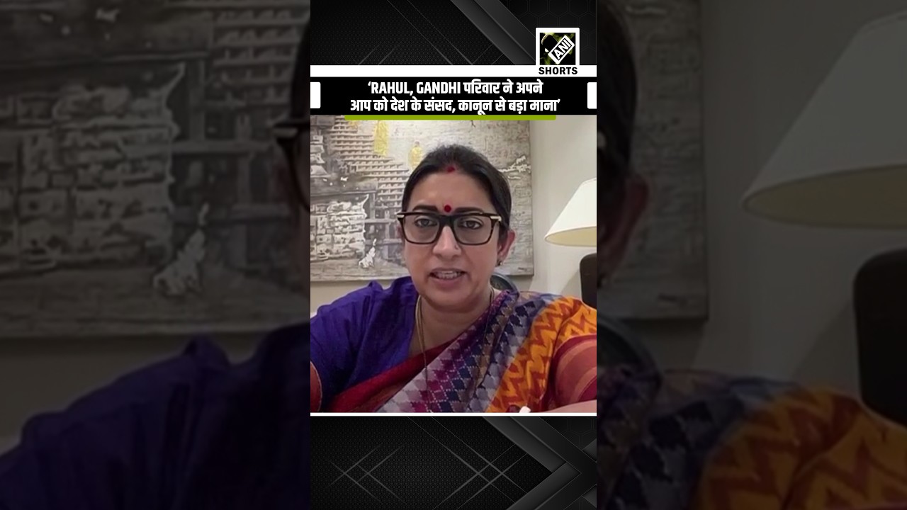 Smriti Irani attacks Rahul Gandhi over Parliament PS protest, questions his respect for courts, laws
