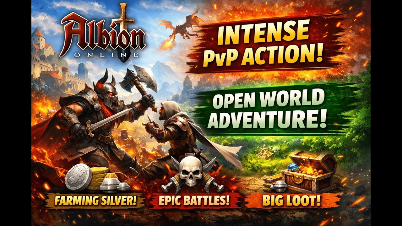 Albion Online Gameplay – Solo Player Surviving the Open World
