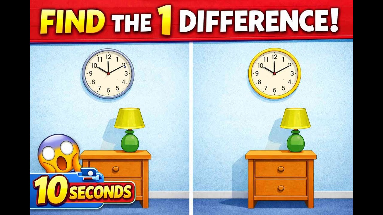 Find the 1 Difference 👀 | 10 Second Challenge!