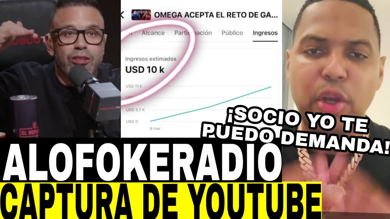 ¡DIOS MIO! MOLUSCO SE LO MAMA ALOFOKE MUESTRA SU ANALÍTICA DE YOUTUBE SACA PAGO AL GALLO PRODUCER