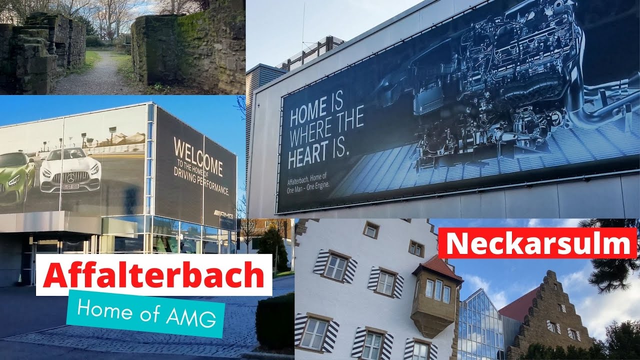 Affalterbach - home of AMG, Neckarsulm - HQ of Lidl