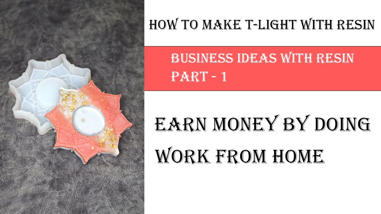 Business Ideas With Resin Part - 1 ||  How To Make Resin T-Light From Silicone Molds Full Tutorial