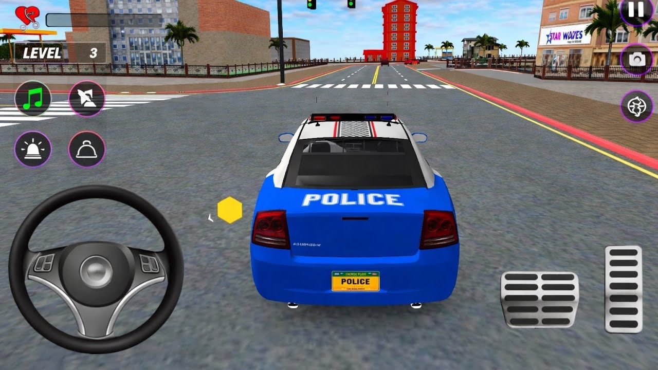 Police Car Simulator Game In Android - New Simulator Gameplay #police #cargame 