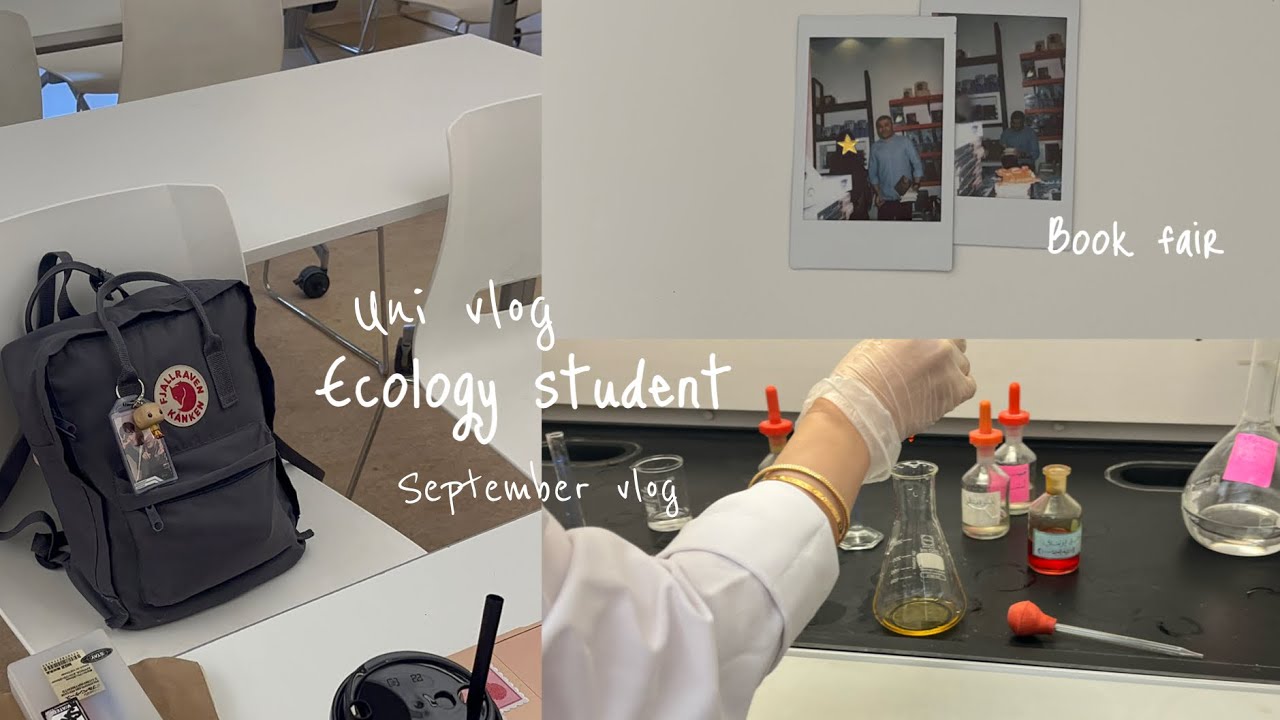 يوميّات طالبة علوم بيئيّه | معرض الكِتاب | uni diaries1 | ecology student | pnu