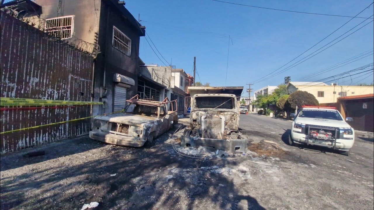 Así quedo zona del incendio en Santa Catarina