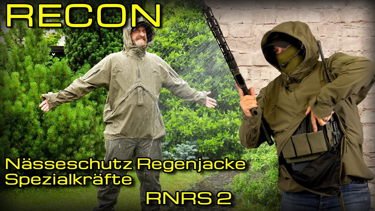 Geschützt vor jedem Regenschauer! - Recon Nässeschutz Regenjacke Spezialkräfte RNRS2