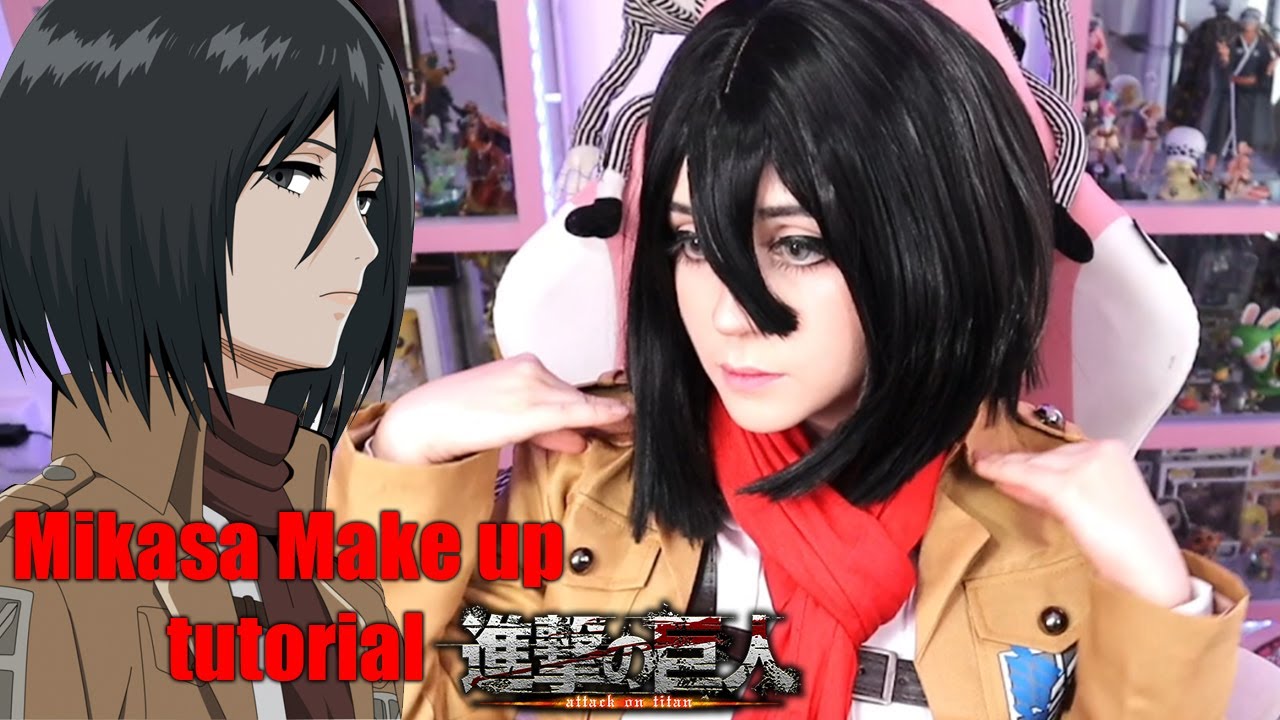 MIKASA ACKERMAN MAKEUP TUTORIAL ❤ SHINGEKI NO KYOJIN/ ATTACK ON TITAN /San Chan
