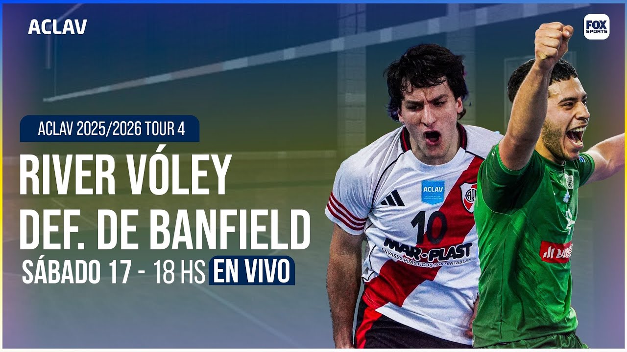 EN VIVO 🔴 || RIVER PLATE vs DEFENSORES DE BANFIELD - V&Oacute;LEY ACLAV 2025/2026 TOUR 4