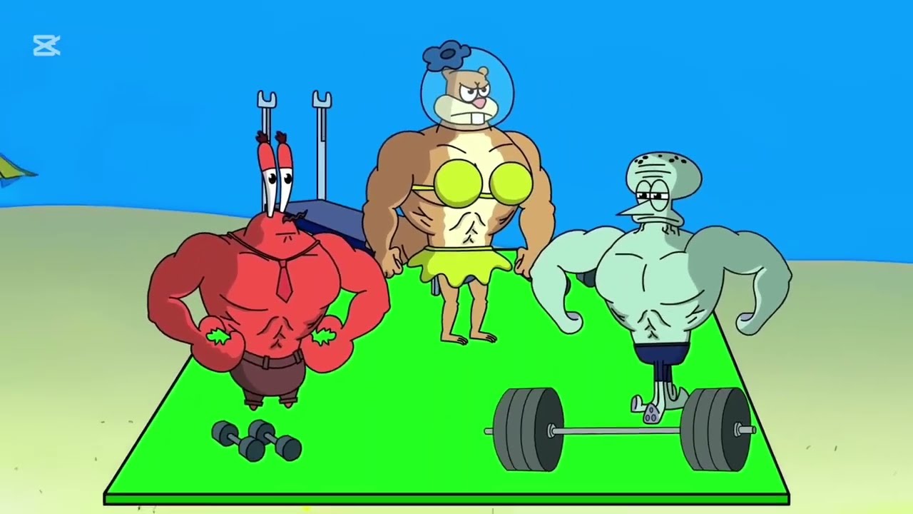 BodyBuilder Spongebob vs Inside out 2