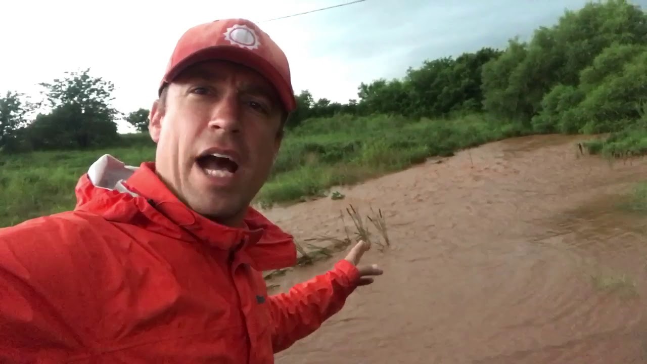 BIG-TIME urban flooding in south OKC!