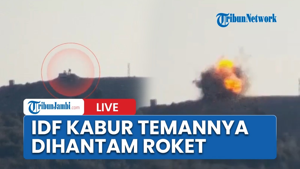 🔴Detik-detik Kumpulan Tentara dan Tank Israel Diledakkan Hizbullah di Atas Bukit, IDF Panik Kabur