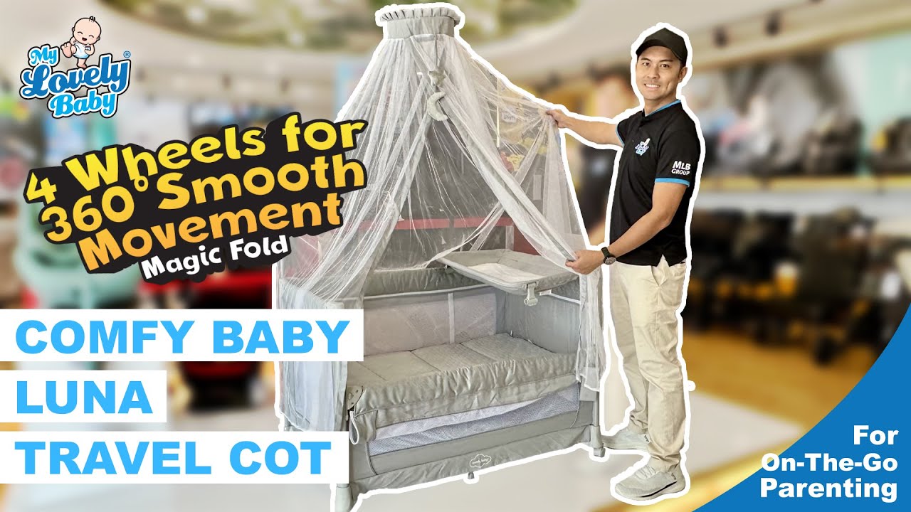【REVIEW | New Launching】Comfy Baby Luna Travel Cot | My Lovely Baby