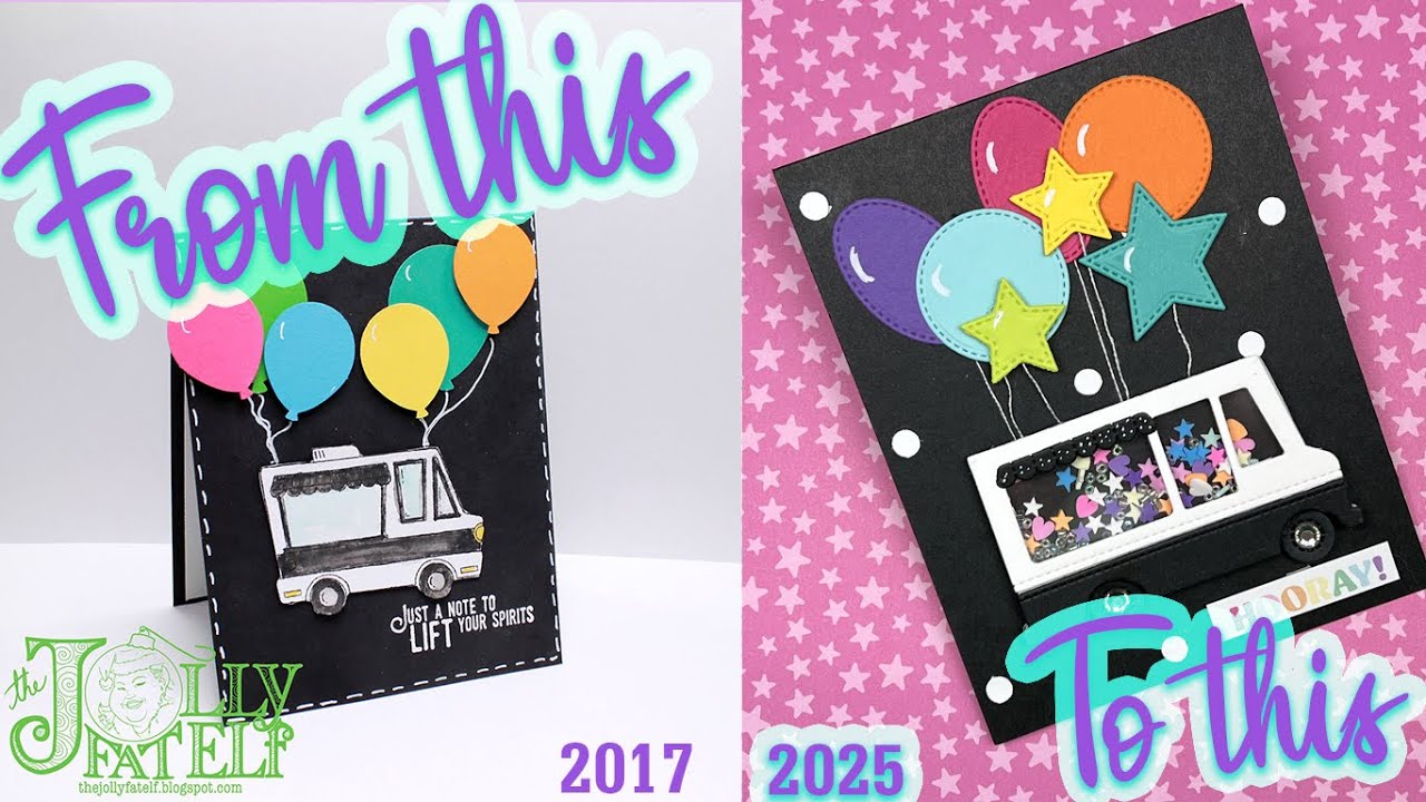 🍦Ice Cream Truck Shaker Card