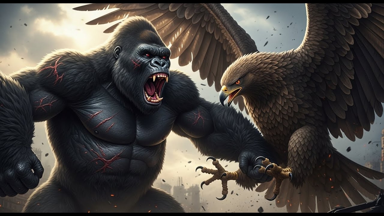 Kaiju Combat: EPIC BATTLE: King Kong vs Eagle - Full Fight!