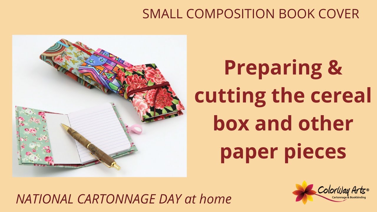 Let's prepare the pieces to make the Small fabric composition book cover
