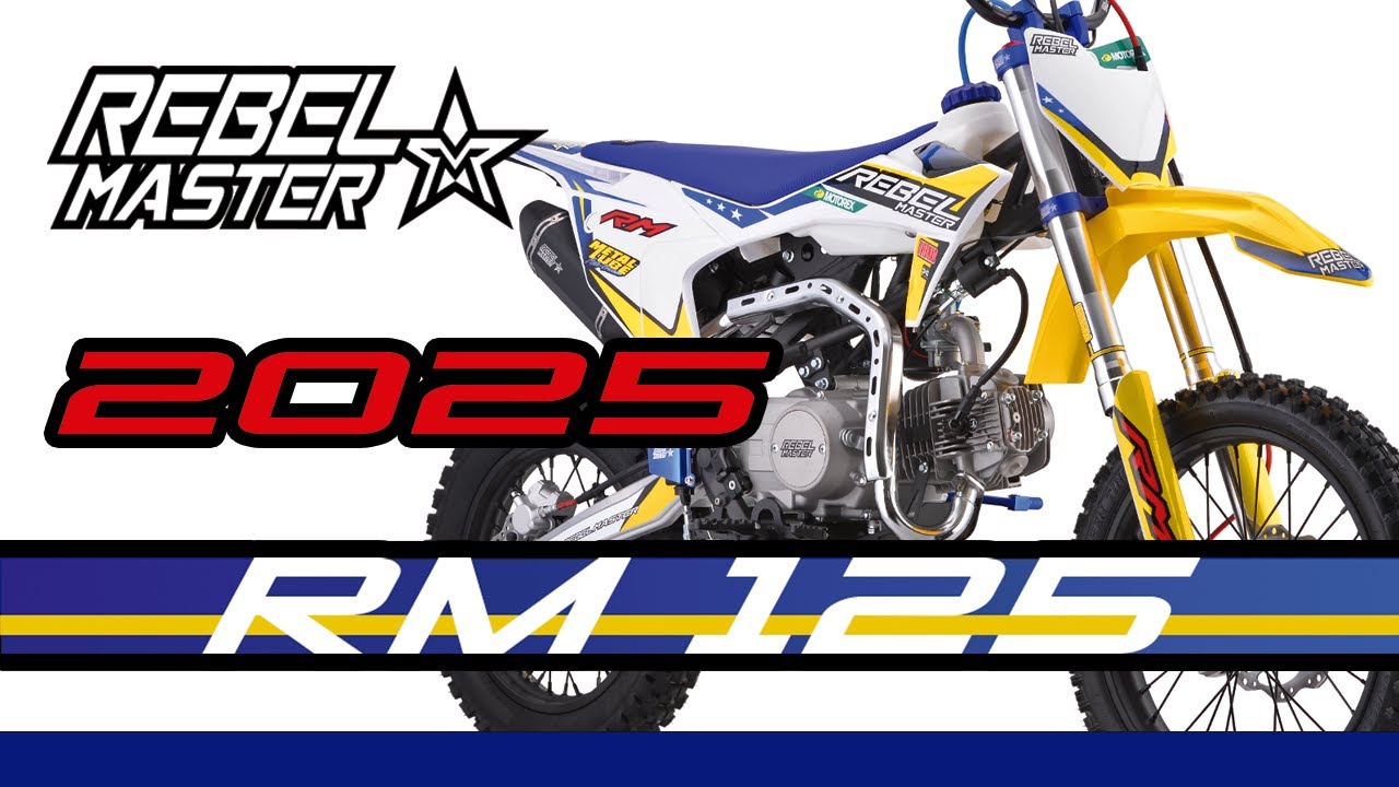 Nueva Pit Bike Rebel Master RM 125 '2025. 🏍️ Lo importante no es la moto, eres t&uacute;!