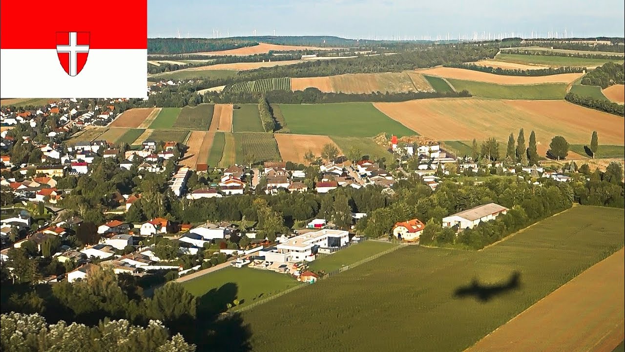 Austria - Landing at Vienna International Airport - landing approach