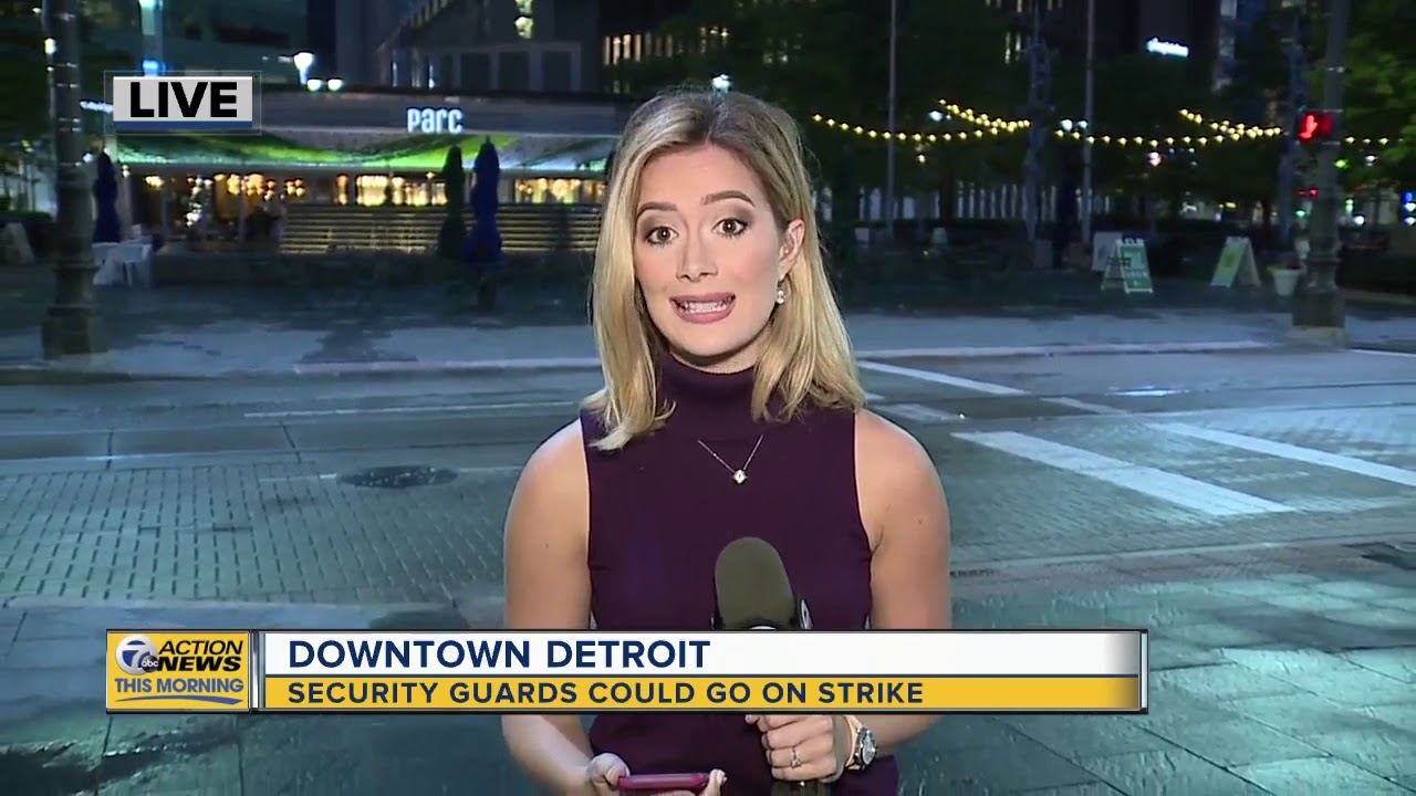 Downtown Detroit security guards could go on strike