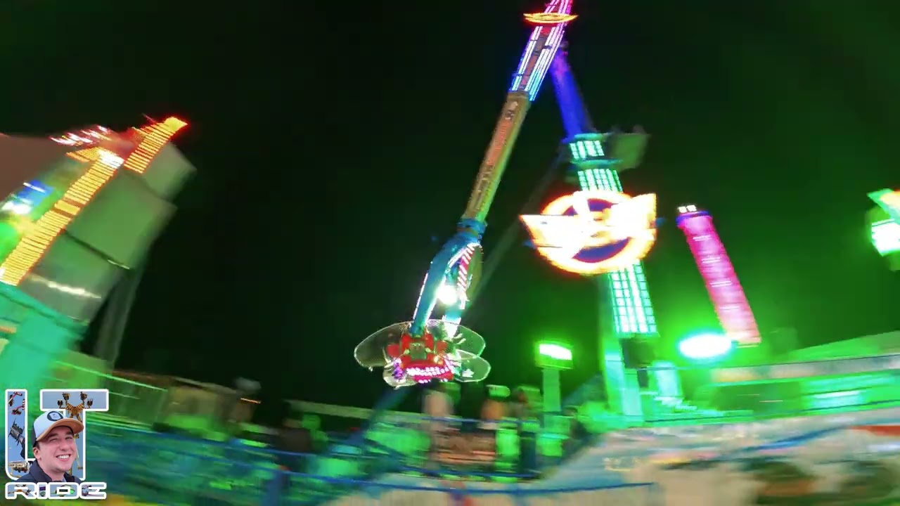 Manège FLASHER (Nuit) Foire Saint Romain, Rouen 2024 | Off ride