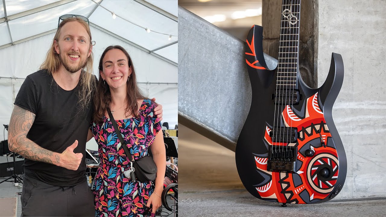 I painted a guitar for @OlaEnglund | Solar A1.6BOP Custom Painting
