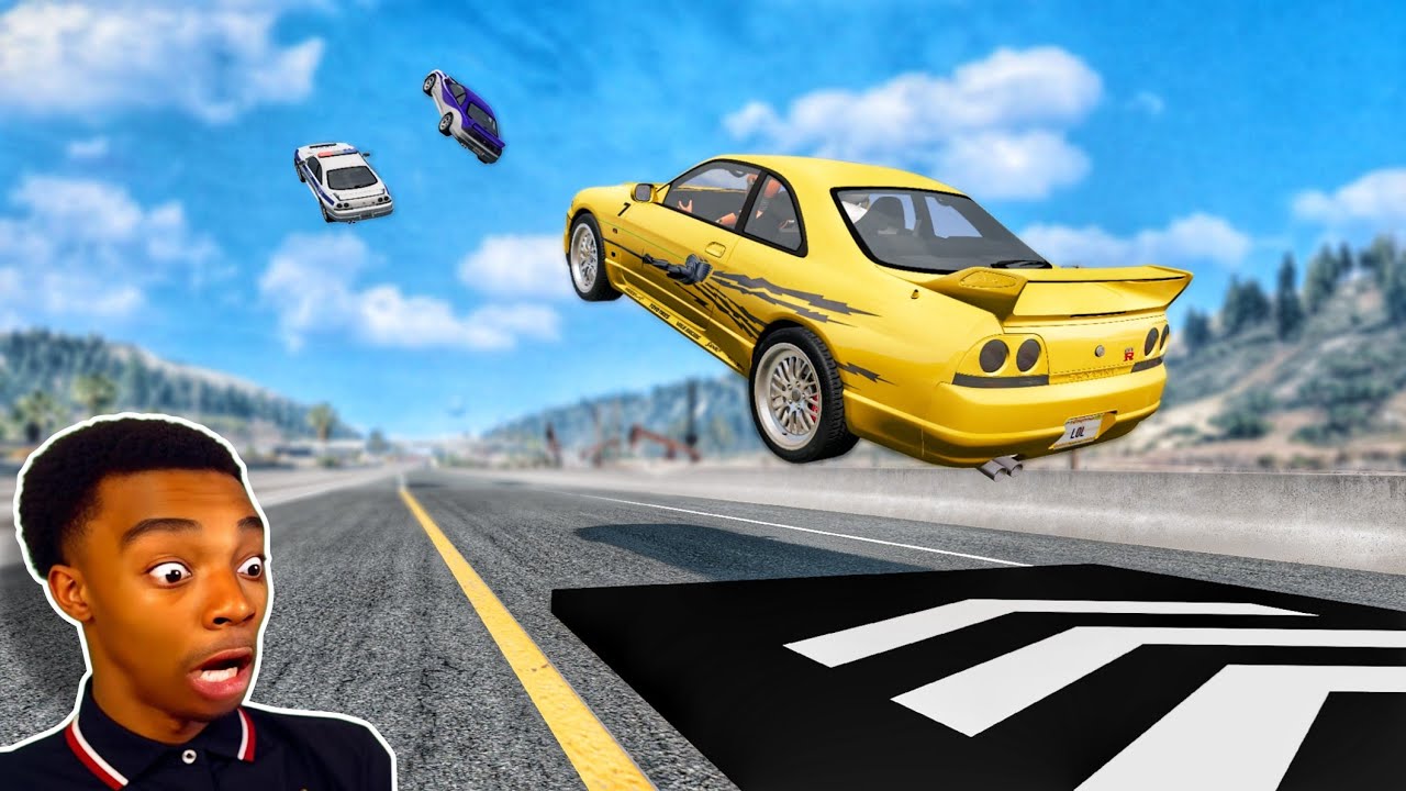 Смешные моменты с Nissan Skyline 🤣 #2 - [BeamNG.Drive]