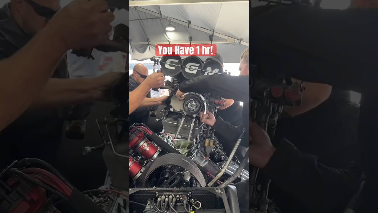 1 hour rebuild in 1 minute #nhra #chadgreen #topfuel #nitrofunnycar