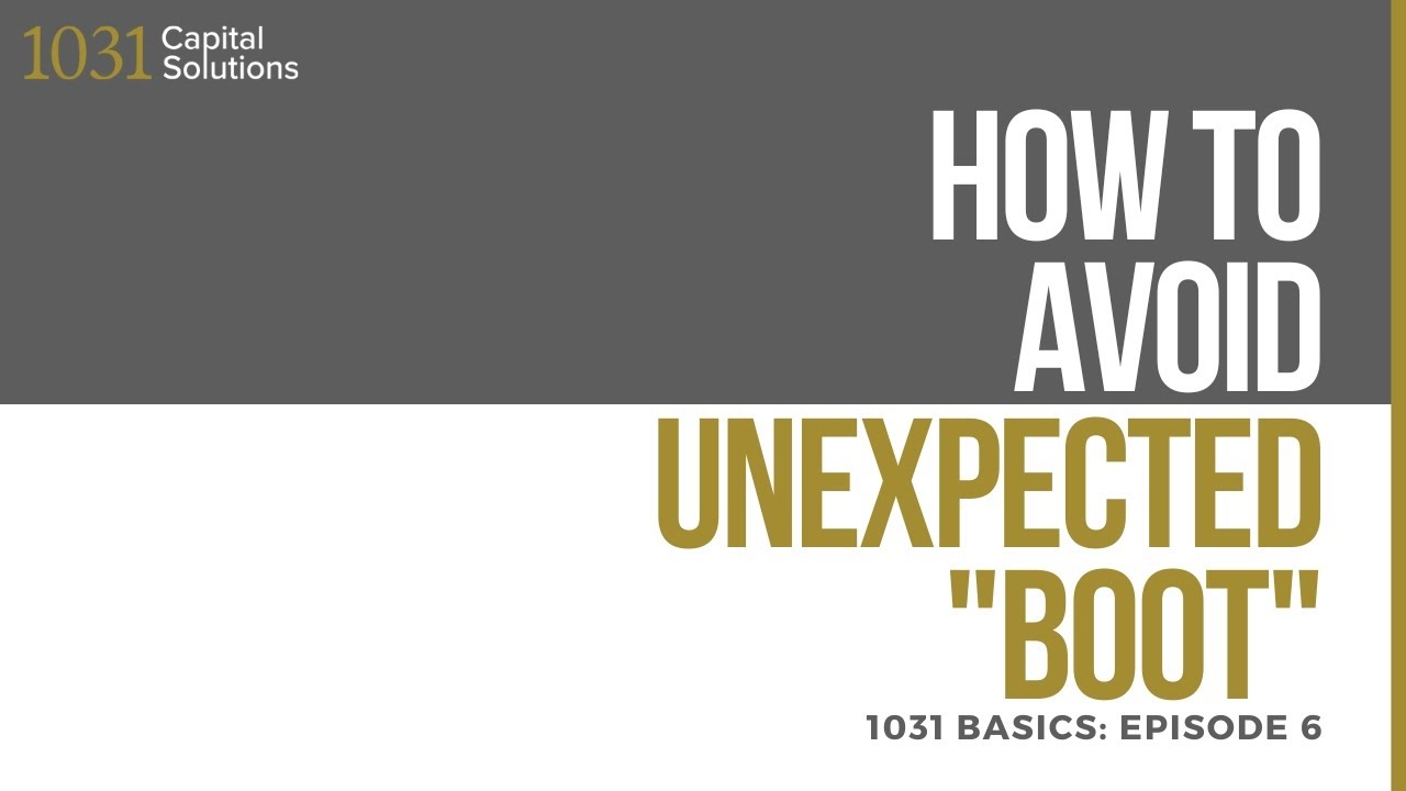 How to Minimize 1031 Taxable 