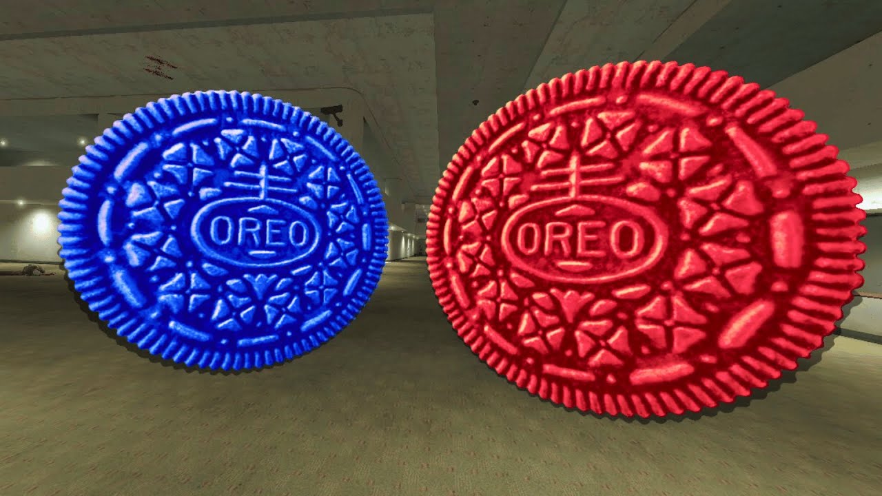 MASH-UP! RED and BLUE Oreo Nexbot SUPER FAST CHASE in LIMINAL Commercial | Gmod Nextbots