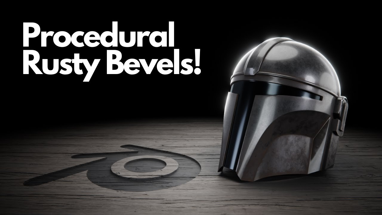 This Is The Perfect Way Of Creating A Metal Material With Rust For A Mandalorian Helmet In Blender!