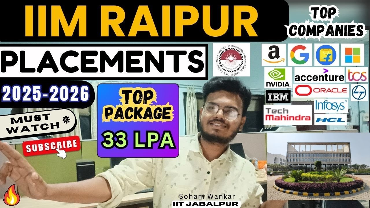IIM Raipur Placements 2025 - 2026 | Placement Statistics - IIM Raipur | Must Watch Before Admission!