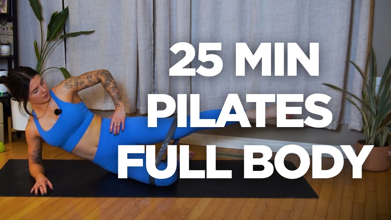 25 MIN FULL BODY PILATES WORKOUT│BEGINNER│BAND│AT HOME PILATES │ PILATES WITH TALESE