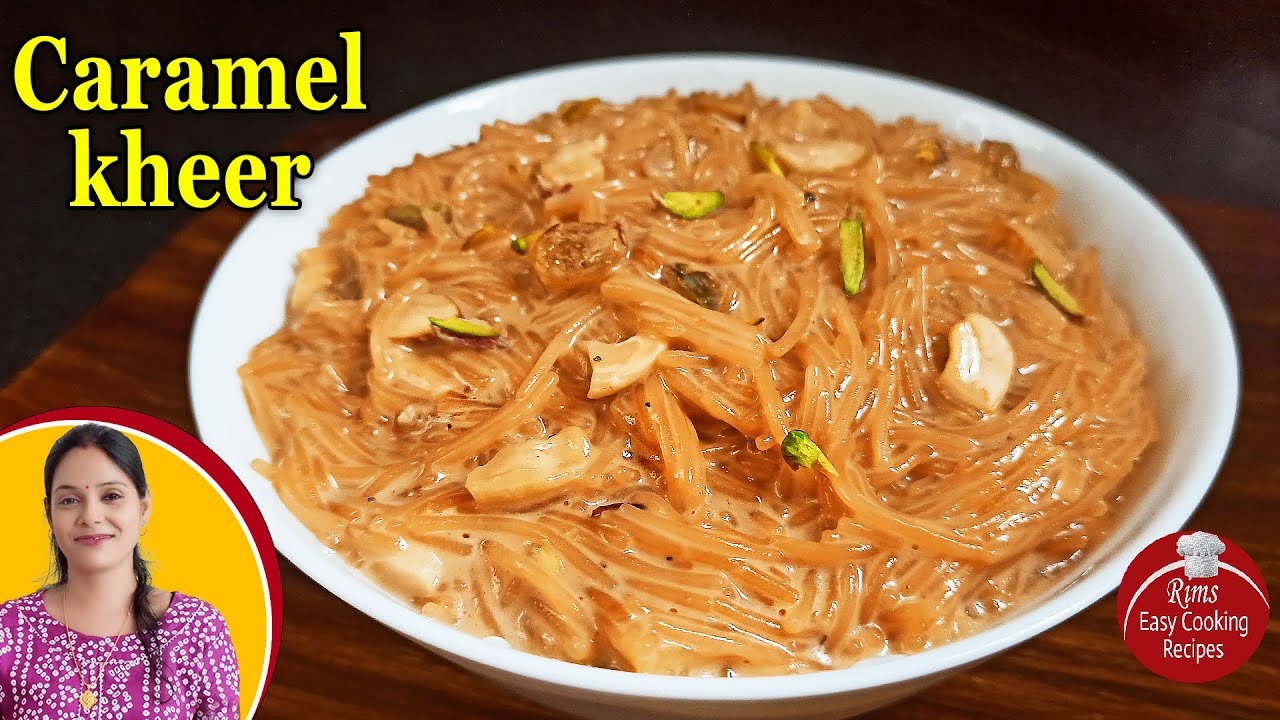 Caramel Vermicelli Payasam | Caramel Kheer Recipe | Semiya Payasam [RECR1]